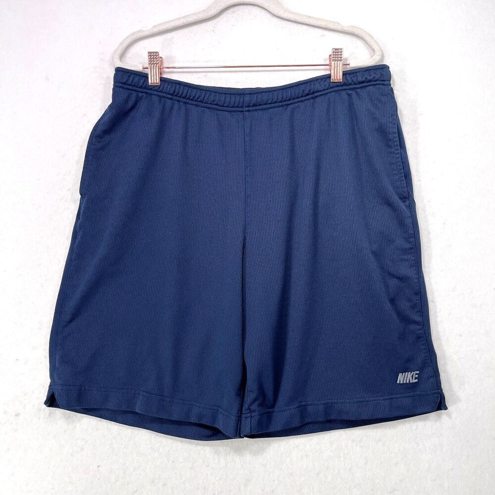 Nike Shorts Men XL Blue Training Athletic Running Pull On Work Out Polyester